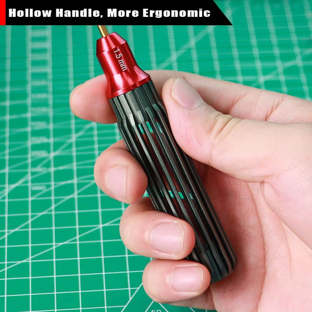 GLOBACT RC Screwdriver Kit RC Tool Kit for 1/8 1/10 Traxxas Axial Arrma (12Pcs Dark Green)