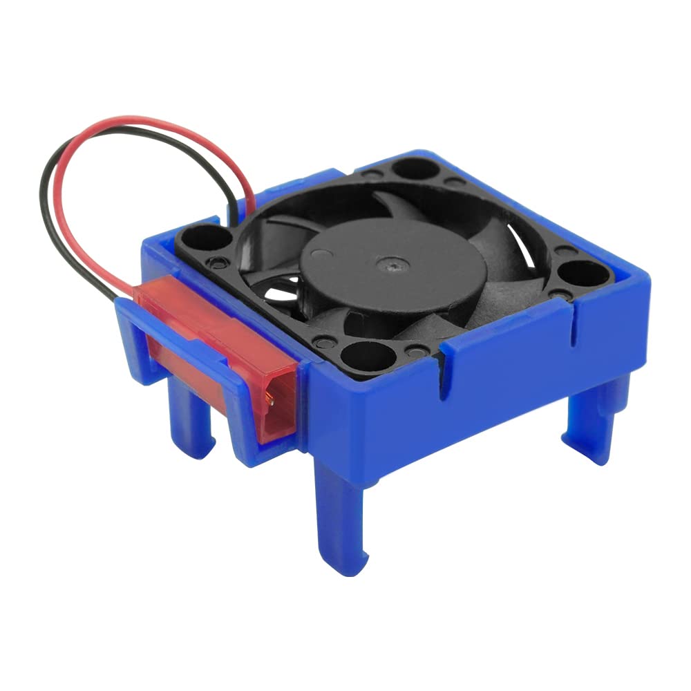 GLOBACT VXL-3s ESC Cooling Fan Heat Sink High Velocity Fan Heatsink for 1/10 traxxas Slash 4x4 Stampede 4x4 VXL Rustler VXL Replace #3340 Velineon VXL-3s ESC Cooling Fan