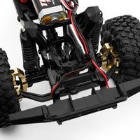 GLOBACT RC Servo Mount 6061-T6 for 1/18 TRX4M RC Crawler Upgrades Parts (Black)