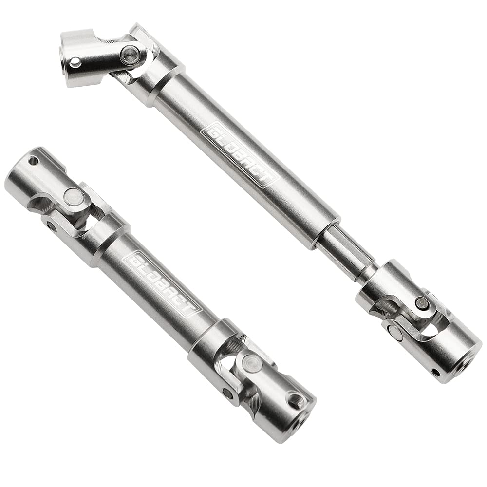 GLOBACT Stainless Steel Center Drive Shaft for 1/18 Axial UTB18 Capra RC Crawler Upgrades Parts (2Pcs)