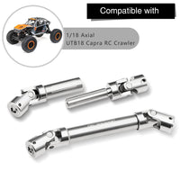 GLOBACT Stainless Steel Center Drive Shaft for 1/18 Axial UTB18 Capra RC Crawler Upgrades Parts (2Pcs)