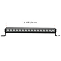 GLOBACT RC Light for 1/18 TRX4M 8 Light Modes 64mm Light Bar Roof Lamp for TRX4M Upgrade Parts