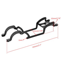 GLOBACT LCG Carbon Fiber Chassis Kit for 1/18 TRX4M