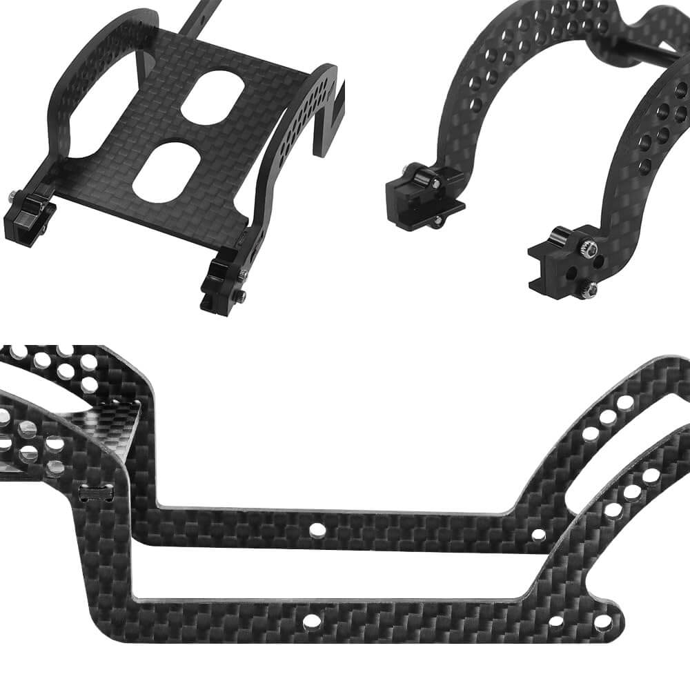 GLOBACT LCG Carbon Fiber Chassis Kit for 1/18 TRX4M