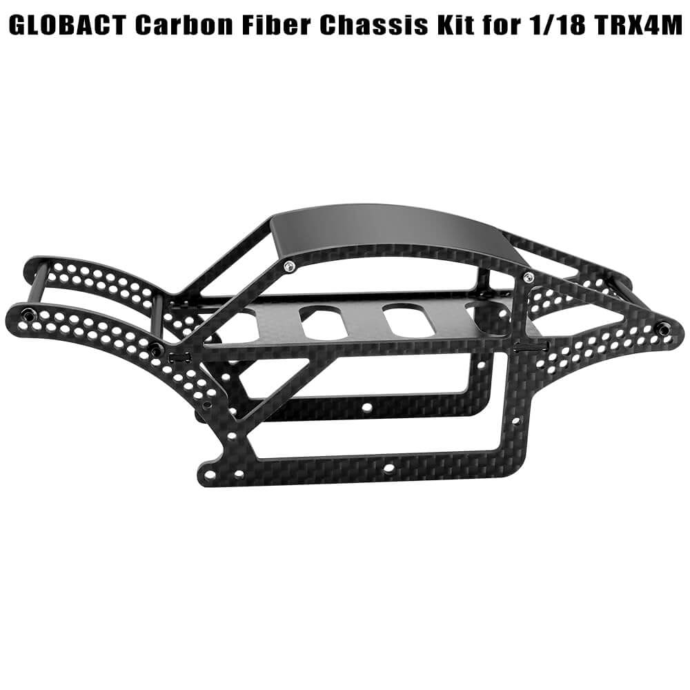 GLOBACT Carbon Fiber Chassis Kit Frame Girder for 1/18 TRX4M