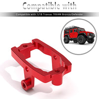 GLOBACT RC Servo Mount 6061-T6 for 1/18 Traxxas TRX4M RC Crawler Upgrades Parts (Red)