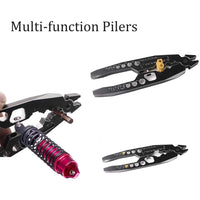 RC Car Aluminum Alloy RC Shock Pliers Multifunction Shock Absorber Pliers Rod Ball Clamp for HSP RC Shock Shaft Pliers