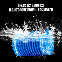 Globact Sensorless Waterproof Brushless Motor F540 3650 4390KV 4P Rc Brushless Motor for 1/10 RC Scale Short Course Truck Slash Redcat ARRMA AXIAL HSP HPI Wltoys Kyosho HELION