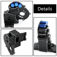 GLOBACT for 1/10 Slash 2wd Transmission Stampede Rustler 2wd Aluminum Transmission Case Gearbox Parts with Aluminum Motor Plate and Arm Mounts Upgrade Replace 3691