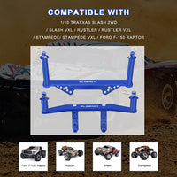 Aluminum Front & Rear Body Mounts with Body Posts Upgrade Parts for 1/10 Traxxas Slash 2WD Rustler Stampede VXL Replaces #1914R