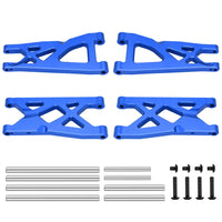 GLOBACT Aluminum Front & Rear Suspension Arms for 1/10 Arrma Senton Granite 4X4 3S/550 VORTEKS 4X4 Upgrades Parts RC Truck Replace Arrma AR330443 AR330516