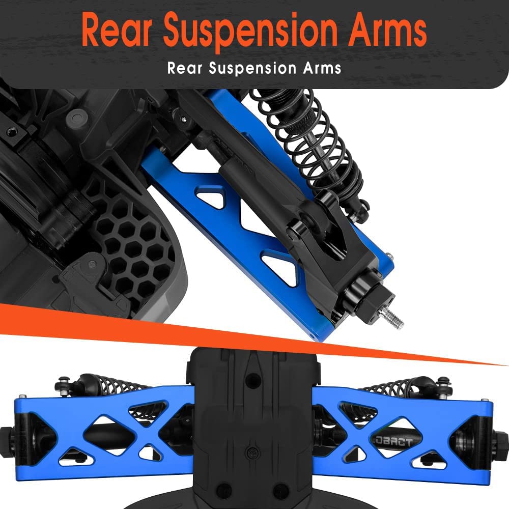 GLOBACT Aluminum Front & Rear Suspension Arms for 1/10 Arrma Senton Granite 4X4 3S/550 VORTEKS 4X4 Upgrades Parts RC Truck Replace Arrma AR330443 AR330516