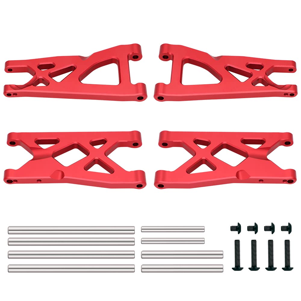 GLOBACT Aluminum Front & Rear Suspension Arms for 1/10 Arrma Senton Granite 4X4 3S/550 VORTEKS 4X4 Upgrades Parts RC Truck Replace Arrma AR330443 AR330516