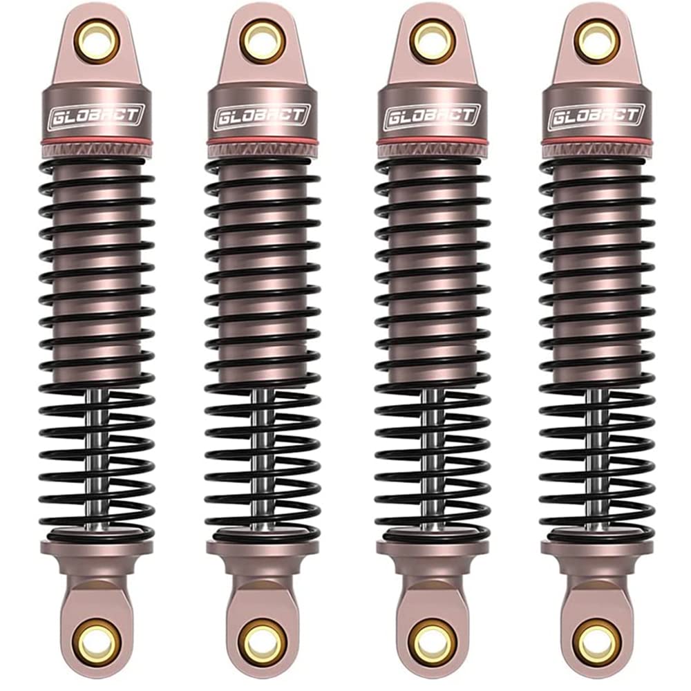 GLOBACT 52mm Aluminum Front & Rear Shocks for 1/18 TRX4M Upgrade Parts 4PCS