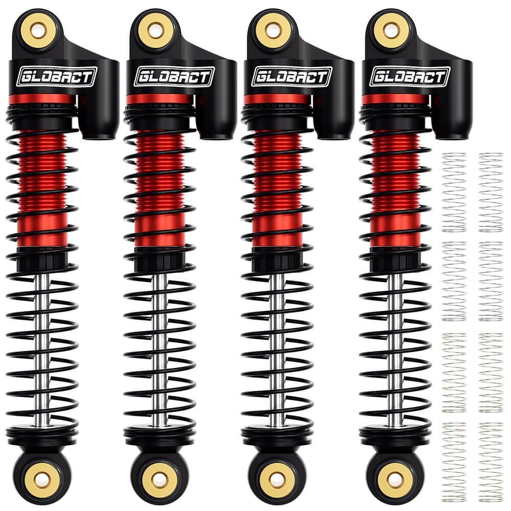 GLOBACT 52mm Aluminum Front & Rear Shocks for 1/24 Axial SCX24 4PCS