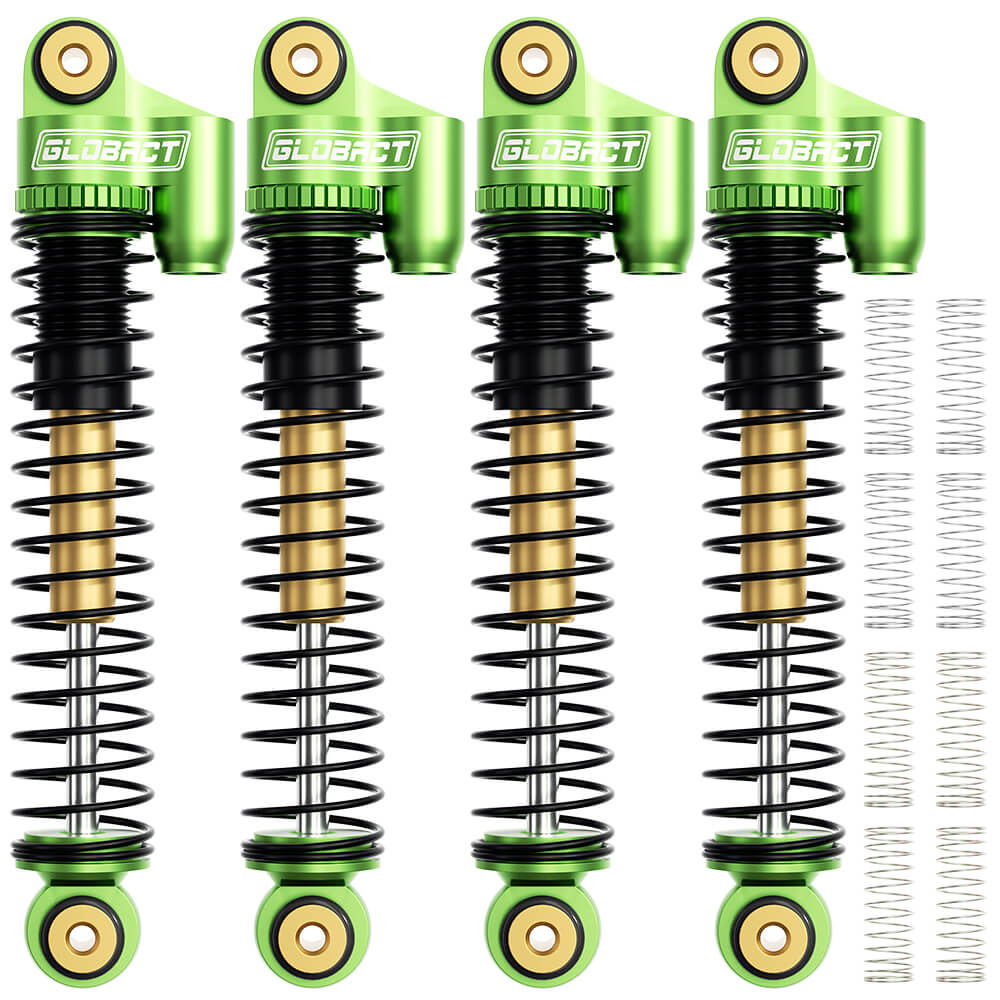 GLOBACT 4PCS 52mm Aluminum Front & Rear Shocks for 1/24 Axial SCX24
