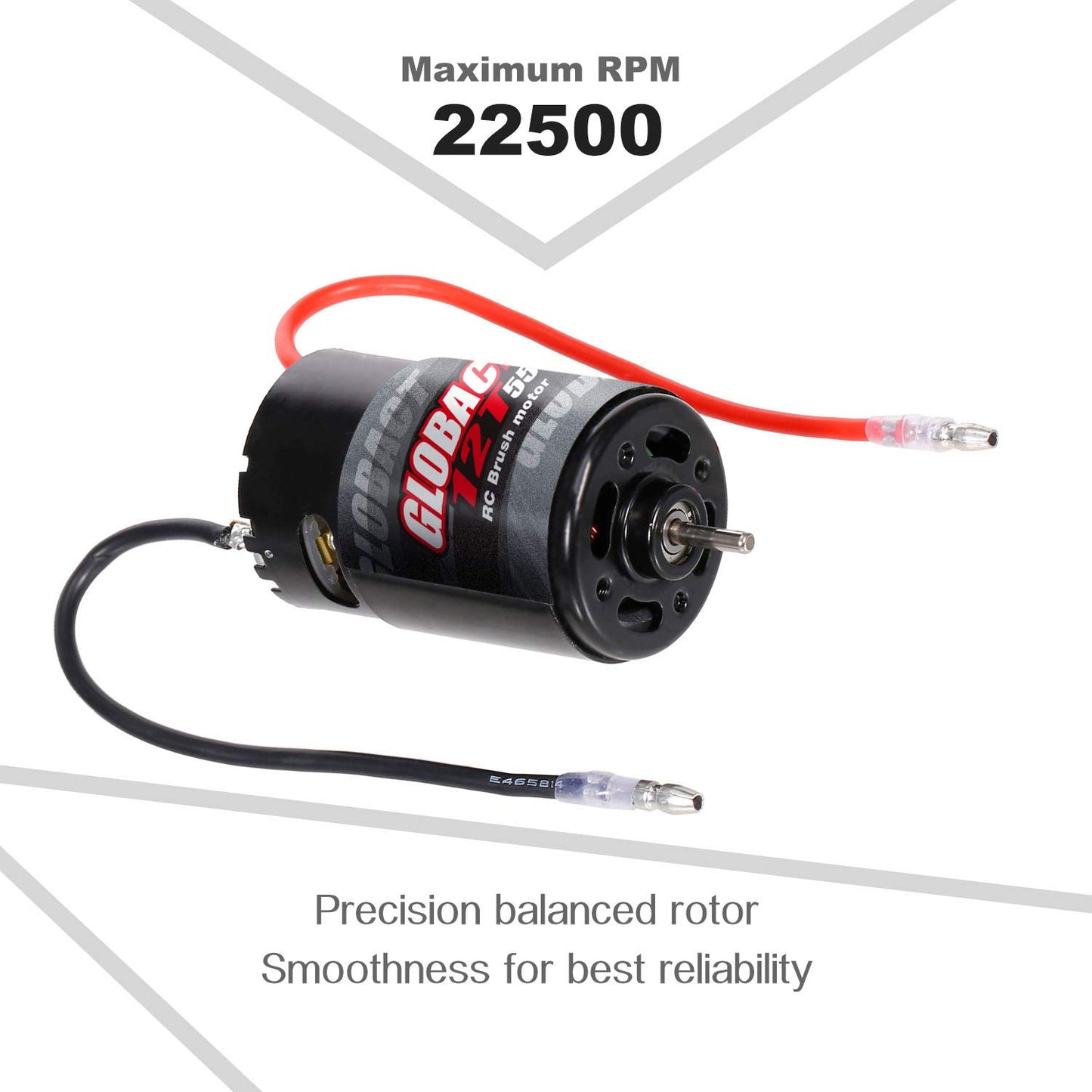 Globact Rc Motor 550 12T Brushed Motor for 1/10 RC Scale Electric Short Course Truck car Slash 2WD/4WD Redcat ARRMA AXIAL HSP HPI Wltoys Kyosho HELION 10SC