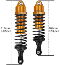 GLOBACT 4PCS Aluminum Front & Rear RC Shocks Upgrade Parts for 1/10 Slash 2WD/4x4 Shocks Rustler 4X4 Stampede 4X4 Hoss 4X4 RC Truck, Replace 5862