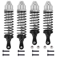 GLOBACT 4PCS Aluminum Front & Rear RC Shocks Upgrade Parts for 1/10 Slash 2WD/4x4 Shocks Rustler 4X4 Stampede 4X4 Hoss 4X4 RC Truck, Replace 5862