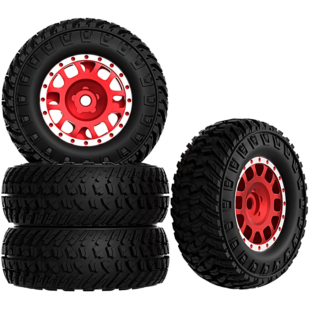 MEUS Racing 1.2-inch Beadlock Wheels Rim,Aluminum Negative Hub,4MM 42G for  TRX4M SCX24 FCX24 AX24 1/24 1/18 RC Crawler Car 62 * 24MM (Black Model C) :  : Toys & Games