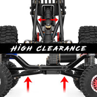 Globact for 1/18 TRX4M Aluminum High Clearance Chassis Links Suspension Links and Skid Plate Transmission Mount RC Crawler Car Upgrades Accessories